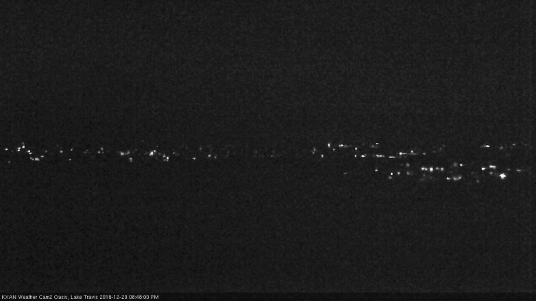 Lake Travis webcam, December 29, 2018 7:50 PM CT