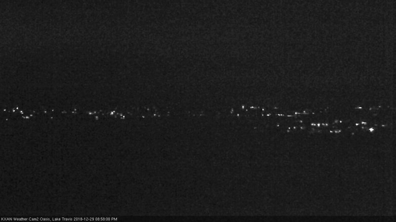 Lake Travis webcam, December 29, 2018 8:00 PM CT