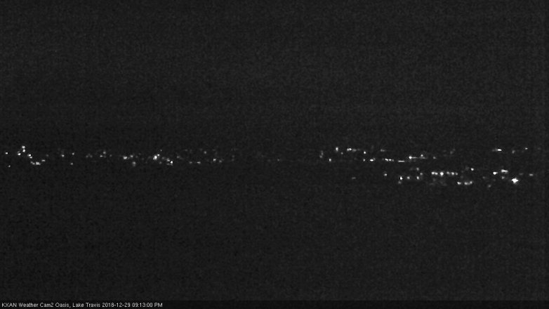 Lake Travis webcam, December 29, 2018 8:15 PM CT