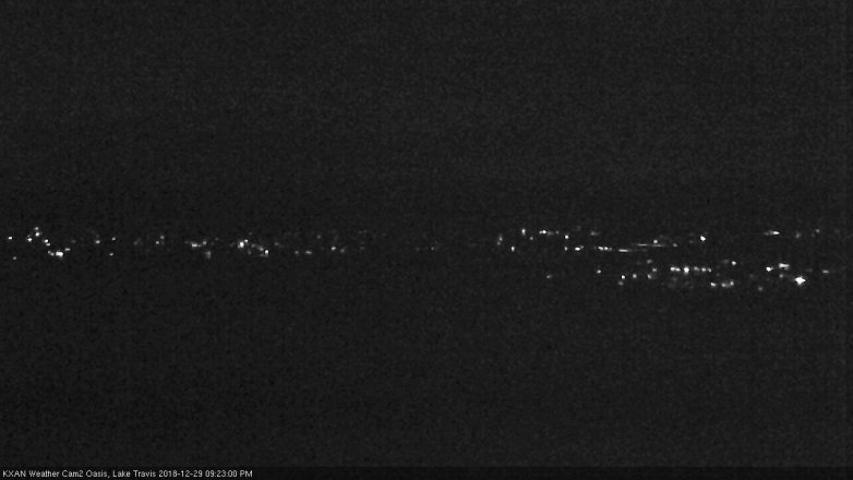 Lake Travis webcam, December 29, 2018 8:25 PM CT