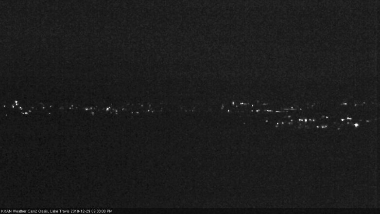 Lake Travis webcam, December 29, 2018 8:40 PM CT