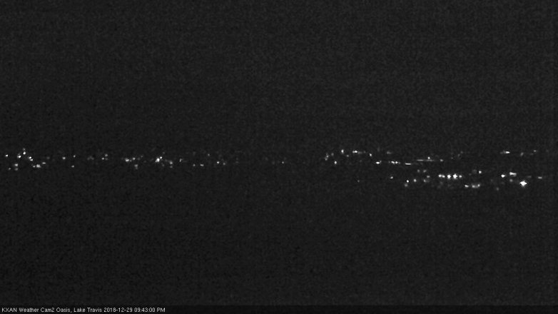 Lake Travis webcam, December 29, 2018 8:45 PM CT