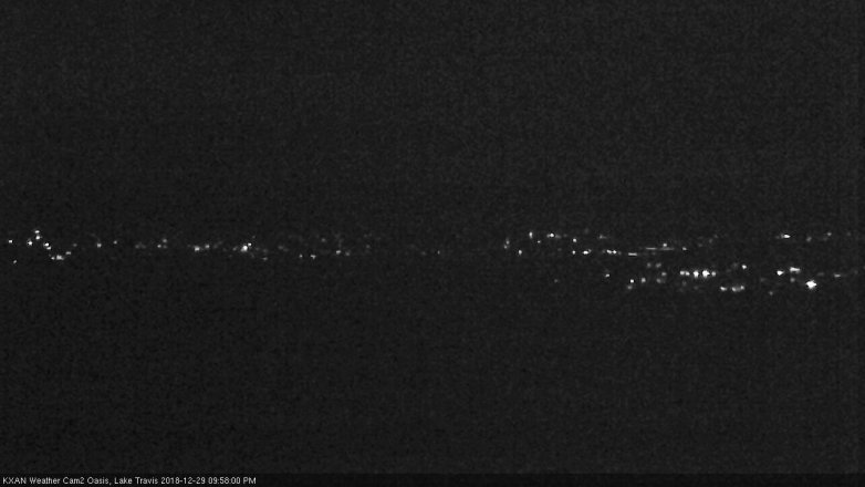 Lake Travis webcam, December 29, 2018 9:00 PM CT