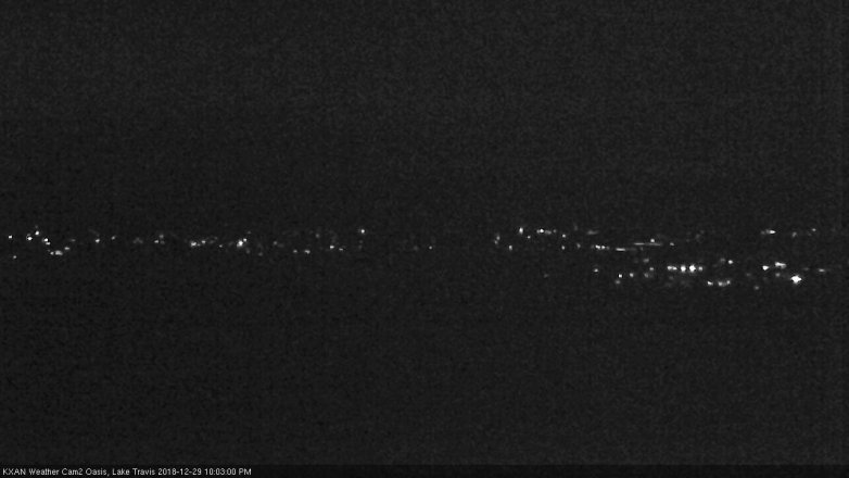 Lake Travis webcam, December 29, 2018 9:05 PM CT