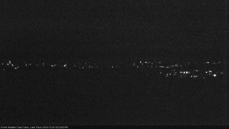 Lake Travis webcam, December 29, 2018 9:25 PM CT