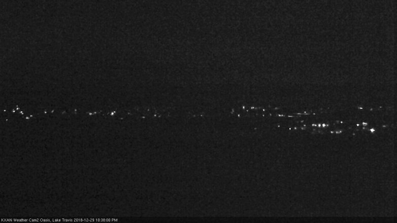 Lake Travis webcam, December 29, 2018 9:40 PM CT