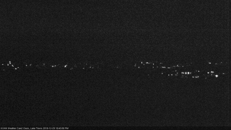 Lake Travis webcam, December 29, 2018 9:45 PM CT