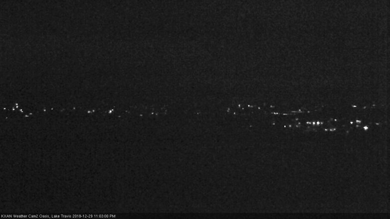 Lake Travis webcam, December 29, 2018 10:05 PM CT