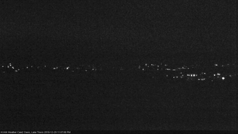 Lake Travis webcam, December 29, 2018 10:10 PM CT