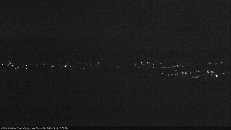Lake Travis webcam, December 29, 2018 10:20 PM CT