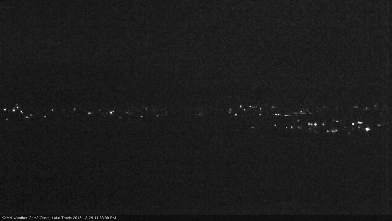 Lake Travis webcam, December 29, 2018 10:35 PM CT
