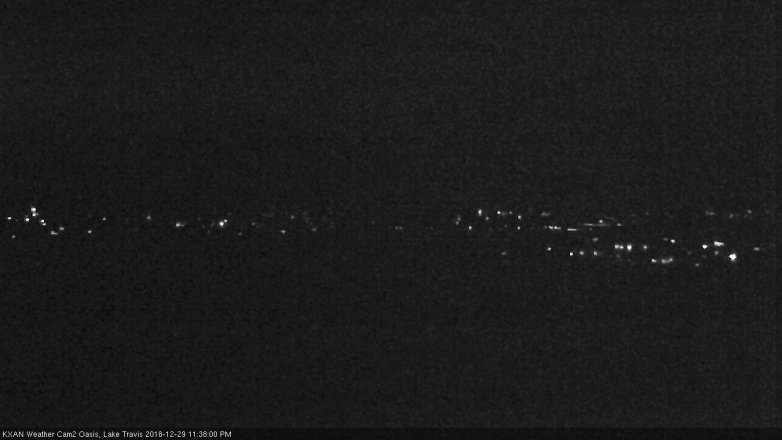 Lake Travis webcam, December 29, 2018 10:40 PM CT