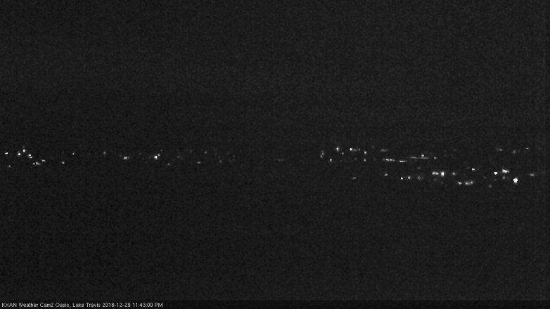 Lake Travis webcam, December 29, 2018 10:45 PM CT