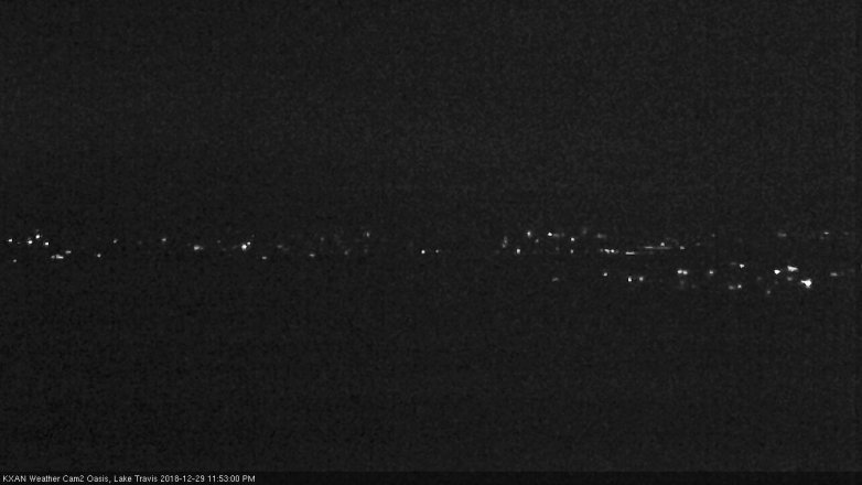 Lake Travis webcam, December 29, 2018 10:55 PM CT