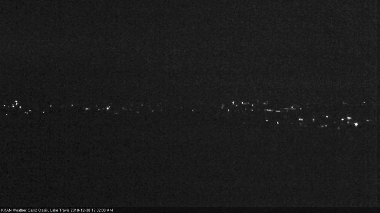 Lake Travis webcam, December 29, 2018 11:05 PM CT