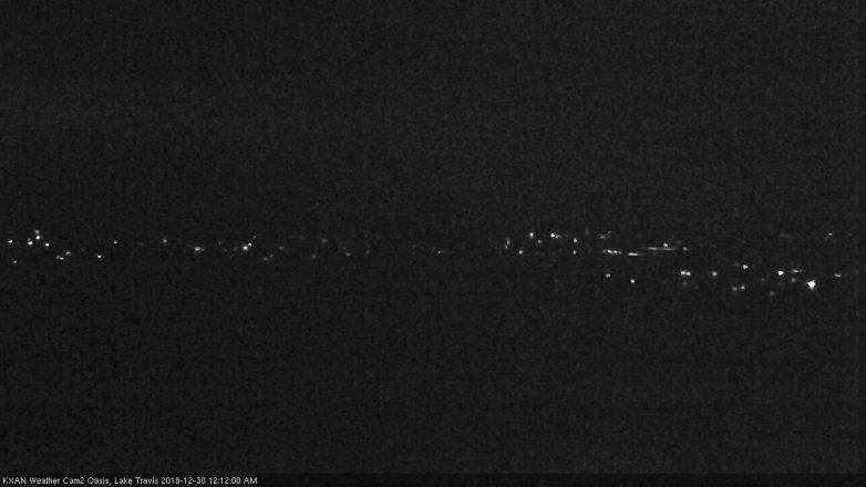 Lake Travis webcam, December 29, 2018 11:15 PM CT