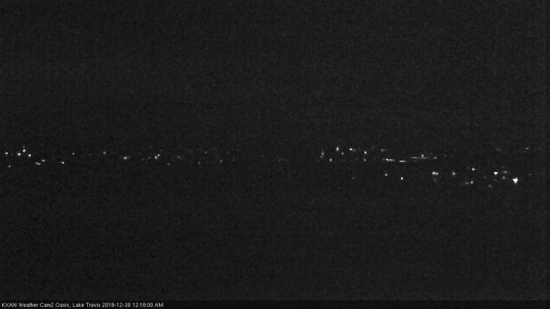 Lake Travis webcam, December 29, 2018 11:20 PM CT