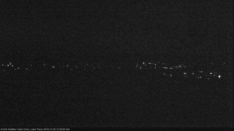 Lake Travis webcam, December 29, 2018 11:40 PM CT