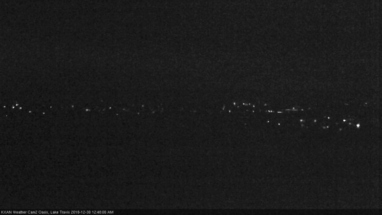 Lake Travis webcam, December 29, 2018 11:50 PM CT