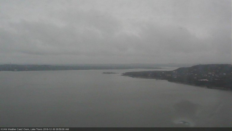 Lake Travis webcam, December 30, 2018 9:00 AM CT