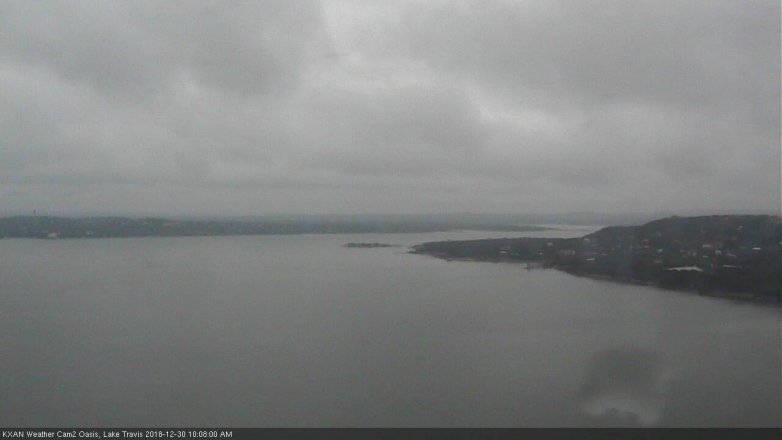 Lake Travis webcam, December 30, 2018 9:10 AM CT