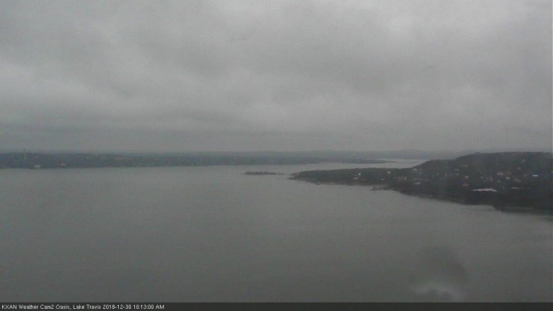 Lake Travis webcam, December 30, 2018 9:15 AM CT