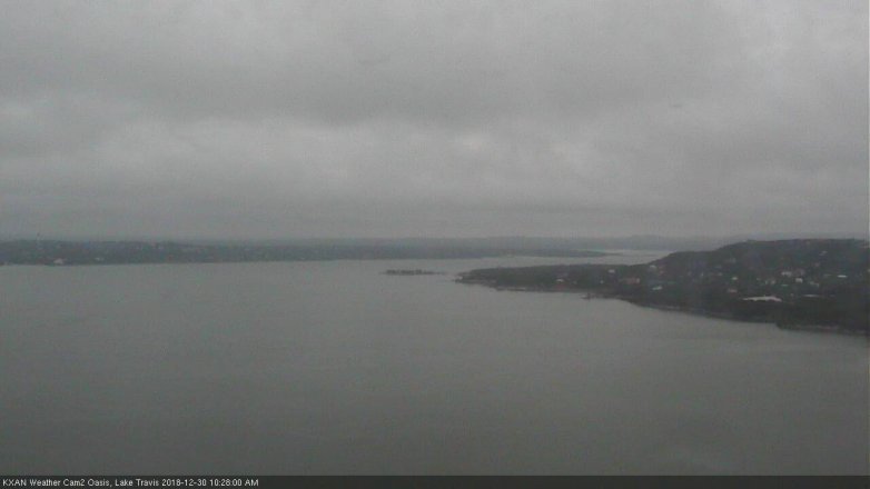 Lake Travis webcam, December 30, 2018 9:30 AM CT