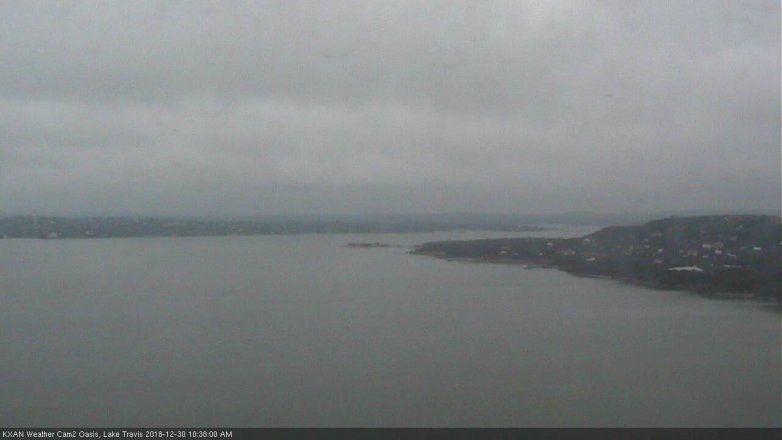 Lake Travis webcam, December 30, 2018 9:40 AM CT