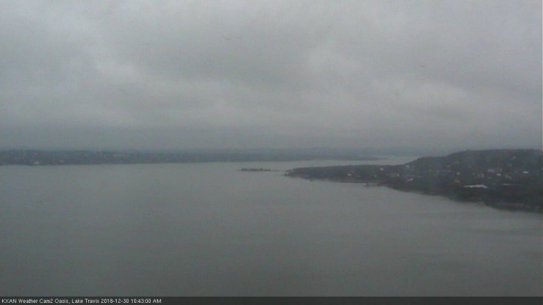 Lake Travis webcam, December 30, 2018 9:45 AM CT