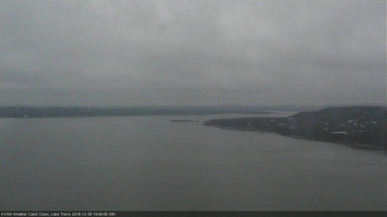 Lake Travis webcam, December 30, 2018 9:50 AM CT