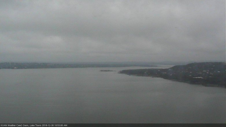 Lake Travis webcam, December 30, 2018 9:55 AM CT