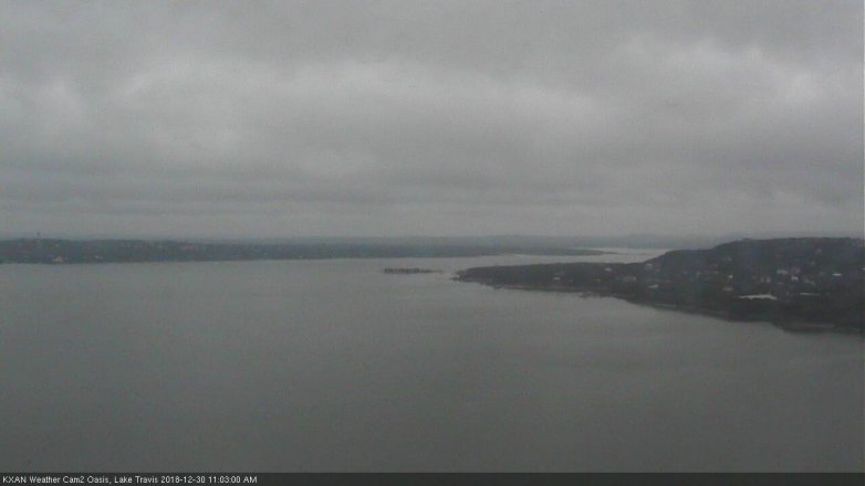 Lake Travis webcam, December 30, 2018 10:05 AM CT