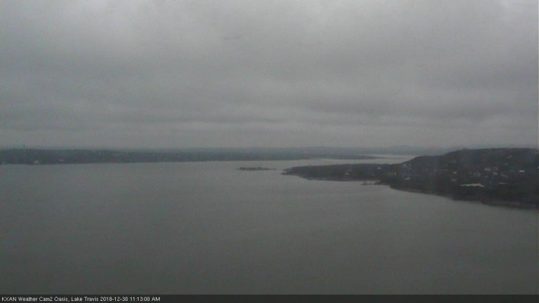 Lake Travis webcam, December 30, 2018 10:15 AM CT