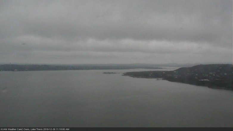 Lake Travis webcam, December 30, 2018 10:20 AM CT
