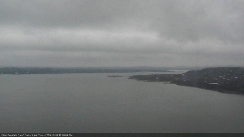 Lake Travis webcam, December 30, 2018 10:25 AM CT
