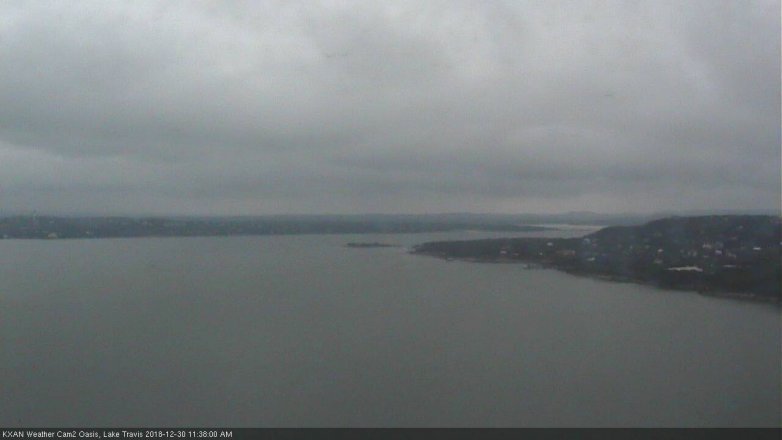 Lake Travis webcam, December 30, 2018 10:40 AM CT