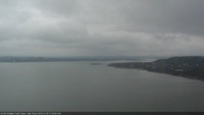 Lake Travis webcam, December 30, 2018 10:55 AM CT