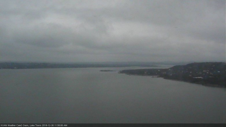 Lake Travis webcam, December 30, 2018 11:00 AM CT