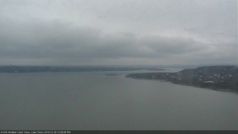 Lake Travis webcam, December 30, 2018 11:10 AM CT