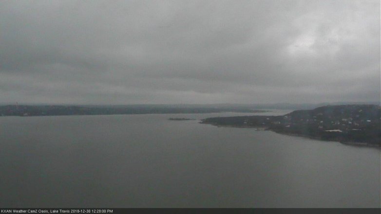 Lake Travis webcam, December 30, 2018 11:30 AM CT