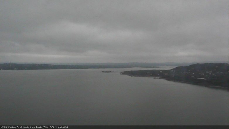 Lake Travis webcam, December 30, 2018 11:45 AM CT