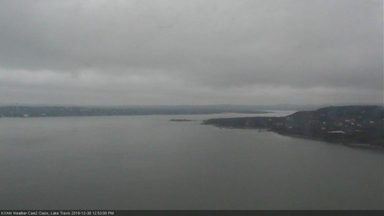 Lake Travis webcam, December 30, 2018 11:55 AM CT