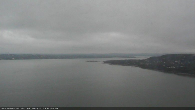 Lake Travis webcam, December 30, 2018 12:00 PM CT
