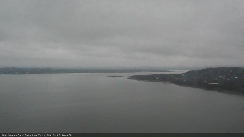Lake Travis webcam, December 30, 2018 12:20 PM CT