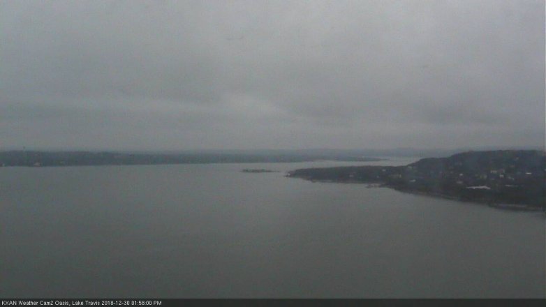 Lake Travis webcam, December 30, 2018 1:00 PM CT
