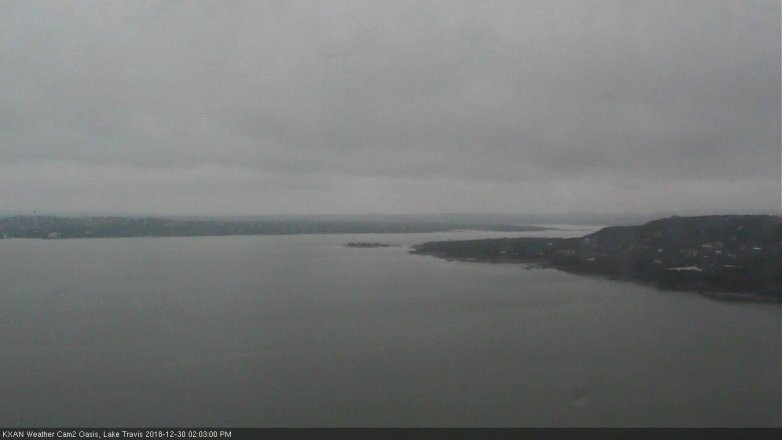 Lake Travis webcam, December 30, 2018 1:05 PM CT