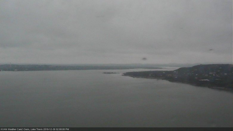 Lake Travis webcam, December 30, 2018 1:10 PM CT