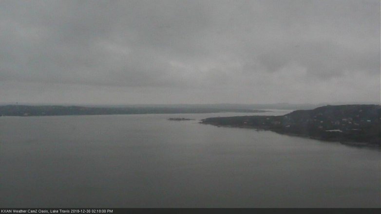 Lake Travis webcam, December 30, 2018 1:20 PM CT