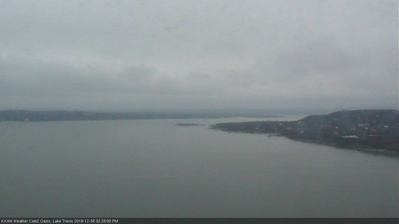 Lake Travis webcam, December 30, 2018 1:30 PM CT