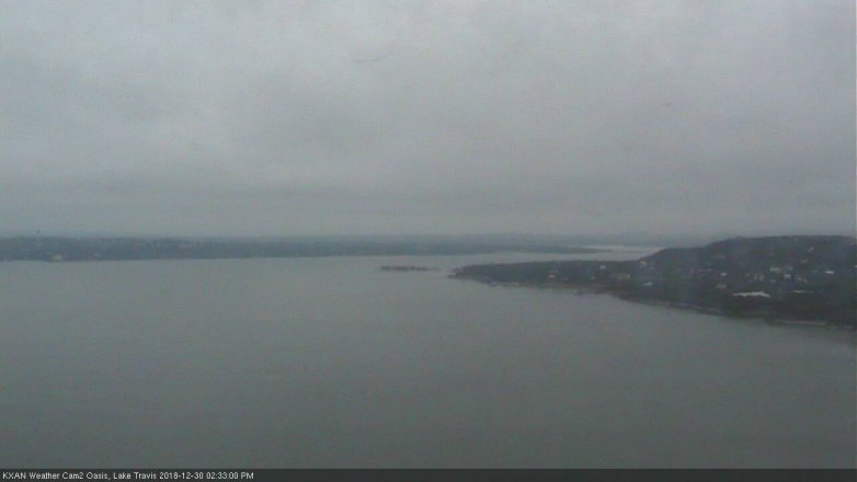 Lake Travis webcam, December 30, 2018 1:35 PM CT